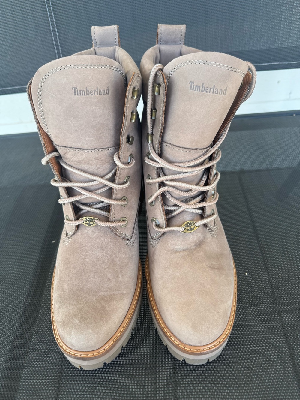 Timberland Brown Leather Lace-Up Boots